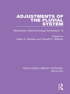 cover image of Adjustments of the Fluvial System